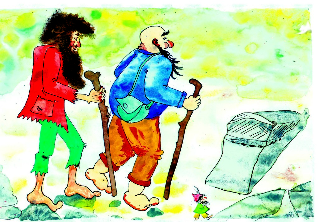 Die Erkundung des Odenwaldes, Zeichnung Marieta Hiller